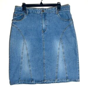 Bill Blass Vintage 90’s Jean Skirt